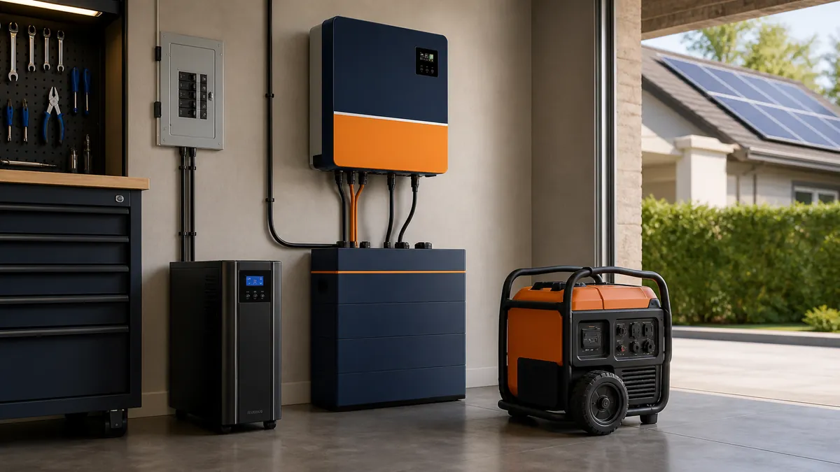 مقایسه UPS، اینورتر و باتری با موتور برق